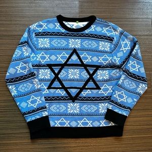 Ugly Holiday Jewish Christmas Sweater Size M